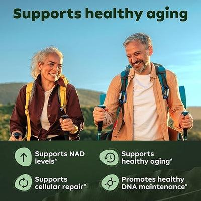 NAD+ Supplement for Skin Aging Support, Energy, and Focus